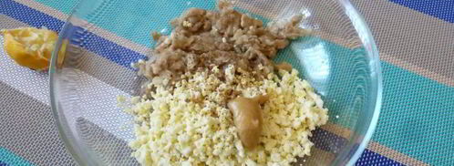 паштет из вареных яиц и соленых груздей. Шаг 3