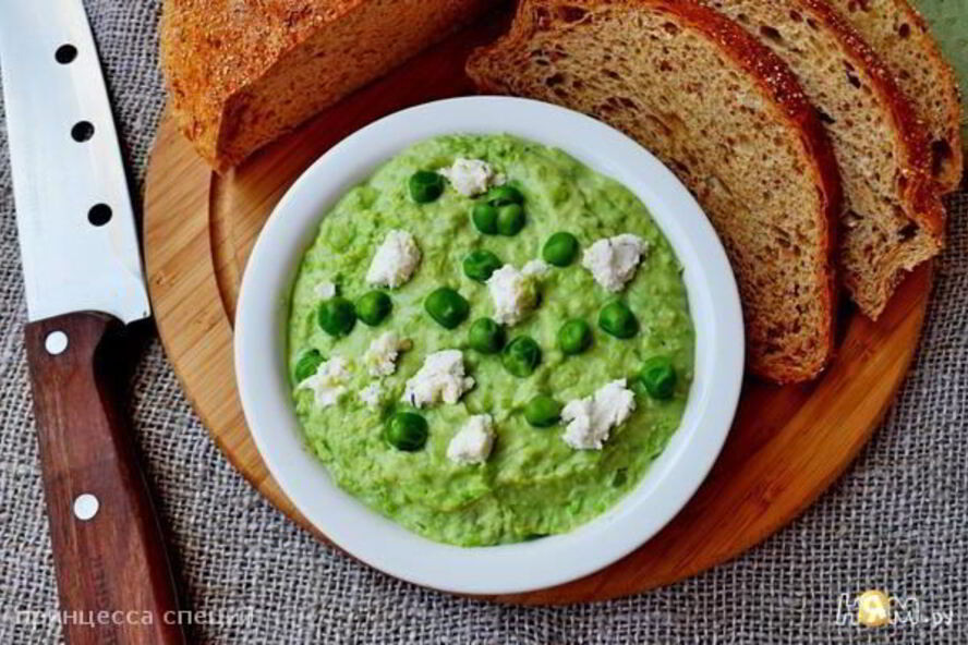 Рецепт паштет из зеленого горошка