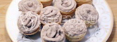 паштет рыбный нежные корзинки. Шаг 5