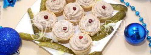 паштет рыбный нежные корзинки. Шаг 7