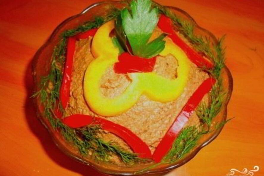 Рецепт печеночный паштет из говяжьей печени