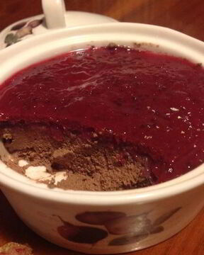 Печеночный паштет с клюквенно-мятным желе