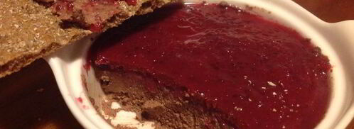 печеночный паштет с клюквенно-мятным желе. Шаг 5