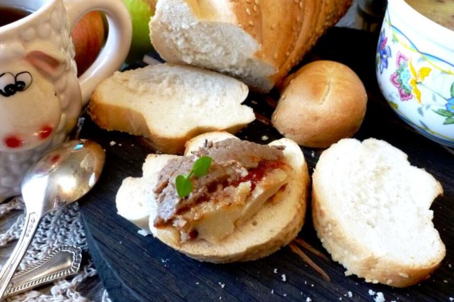 Рецепт печеночный паштет с орехами кешью и мармеладом из перца