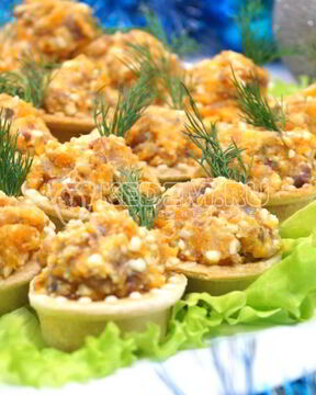 Рыбный паштет в тарталетках