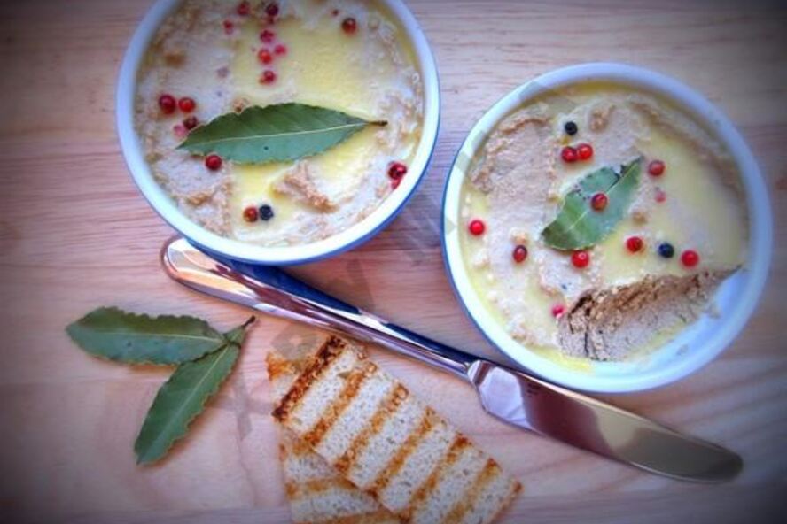 Рецепт запеченный паштет из утиной печени