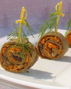 Печеночные рулетики