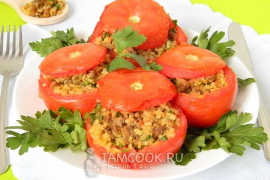 Рецепт помидоры фаршированные булгуром