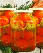 Помидоры с ботвой без стерилизации