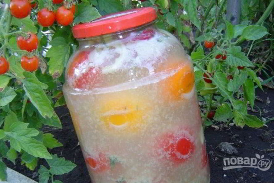 Рецепт помидоры с горчицей холодным способом