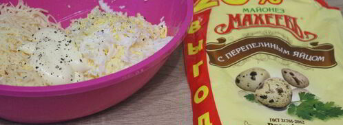 блинные роллы с крабовыми палочками и кукурузой. Шаг 4