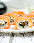 Домашние роллы Филадельфия