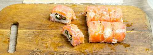 домашние роллы филадельфия. Шаг 11