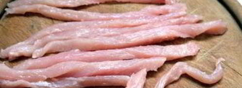 фальшивые суши-роллы с курицей. Шаг 2