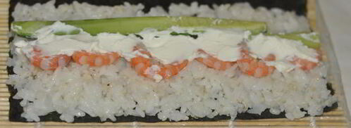 горячие роллы с креветками. Шаг 4