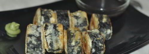 горячие роллы с креветками. Шаг 10