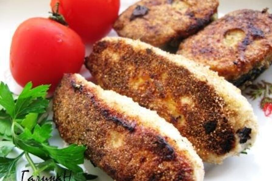 Рецепт куриные котлетки-роллы