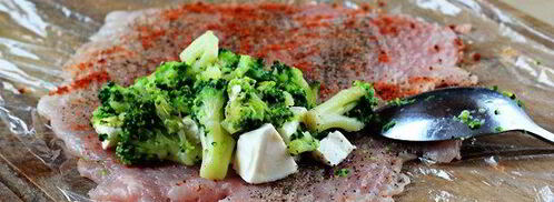 куриные роллы фаршированные брокколи и сыром. Шаг 6