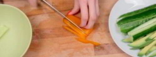 простые роллы. Шаг 2