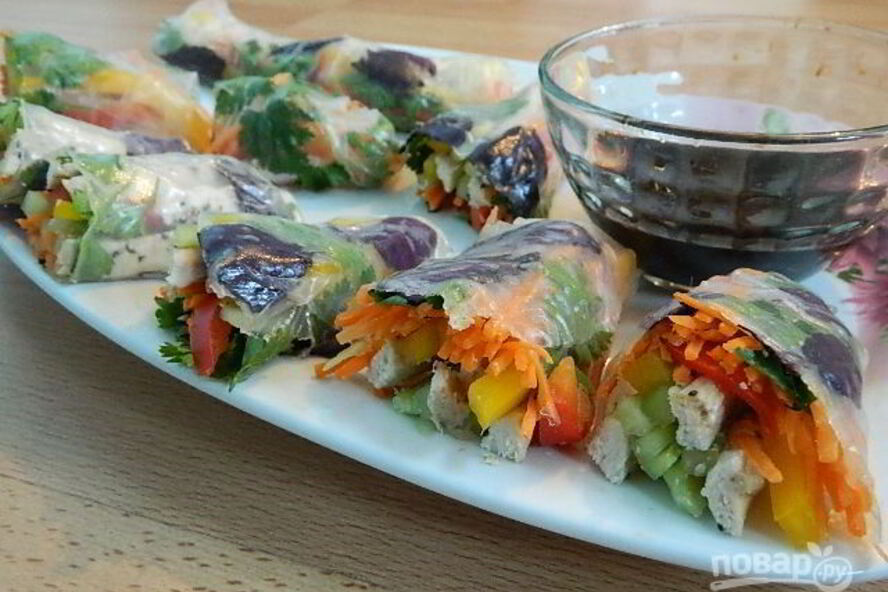 Рецепт рисовые роллы пп