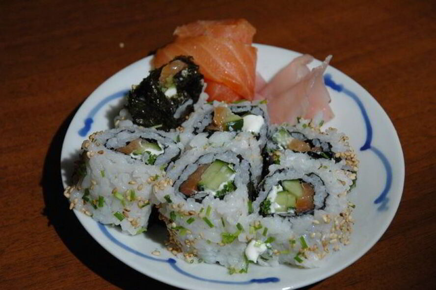 Рецепт ролл с копченым лососем