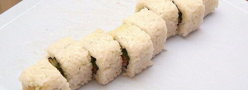 ролл в стружке тунца бонито. Шаг 12