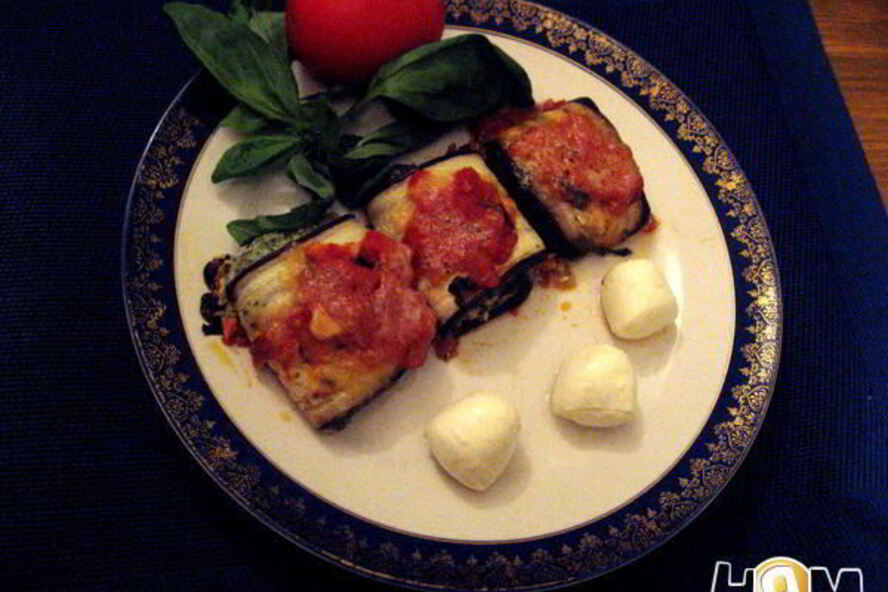 Рецепт роллатини из баклажанов со шпинатом