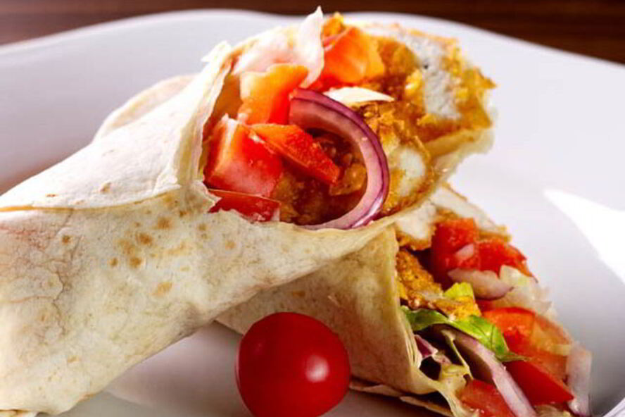 Рецепт роллы из лаваша с курицей, болгарским перцем и луком