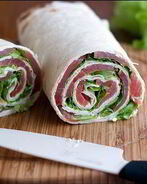 Роллы из лаваша с семгой