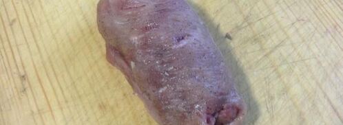 роллы из телятины с клубничным соусом. Шаг 5