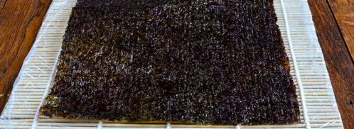 роллы с огурцом, курицей и тофу. Шаг 7