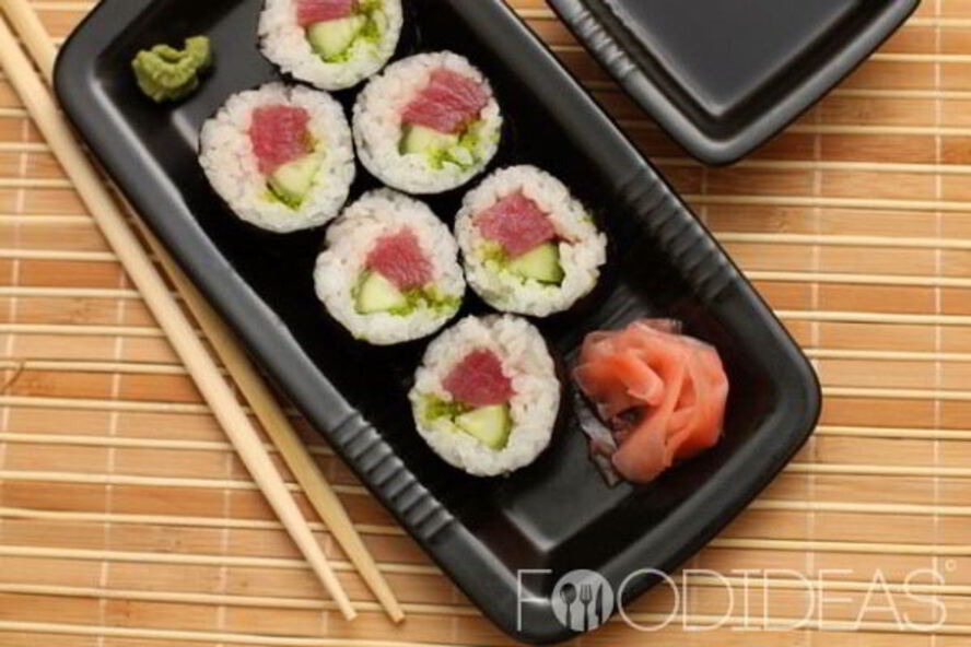 Рецепт роллы с тунцом и огурцом