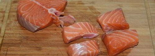 семга с соусом эскарго и овощными роллами. Шаг 9