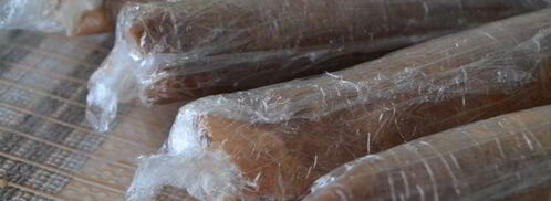 сладкие блинные роллы с творогом и фруктами. Шаг 12