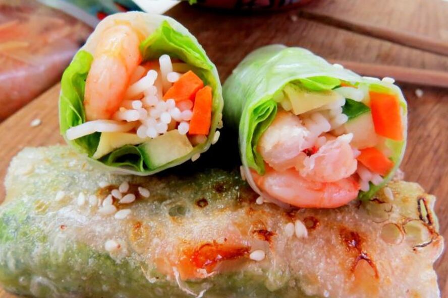 Рецепт спринг-роллы с креветками