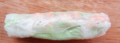 спринг-роллы с креветками. Шаг 13