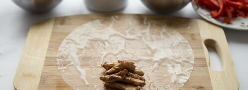 спринг-роллы с курицей. Шаг 8