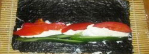 вегетарианские роллы. Шаг 9