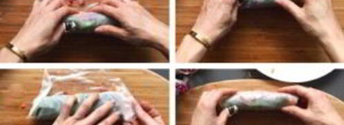 вегетарианские спринг роллы. Шаг 3