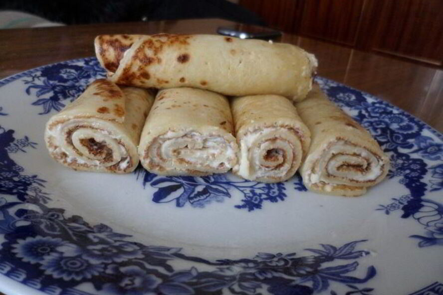 Рецепт блинный рулетик для любимого