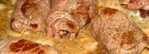 говяжьи рулетики со сливой и миндалем. Шаг 7