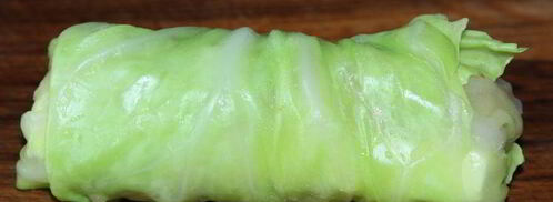 капустные рулетики с куриным филе и брынзой. Шаг 3