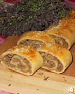 Картофельный рулет с фаршем