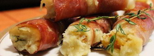 картофельные рулетики в хамоне. Шаг 7