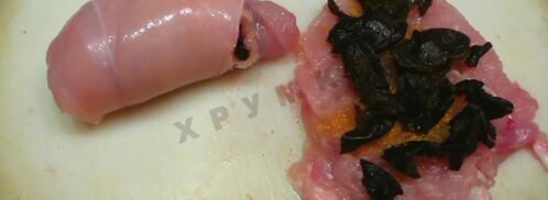 куриный рулет с черносливом. Шаг 6