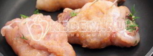 куриные рулетики с печенью. Шаг 5