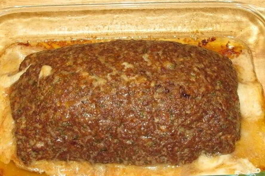 Рецепт мясной рулет с сыром