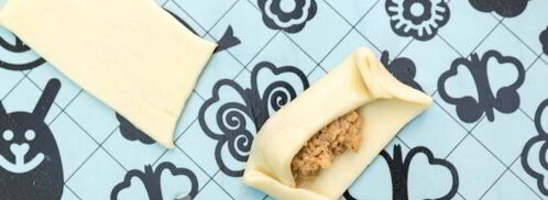 постные рулетики с орехами и яблоком. Шаг 8