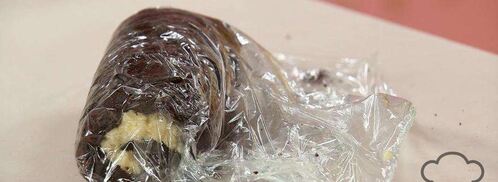 рулет баунти и чай с фруктами. Шаг 4