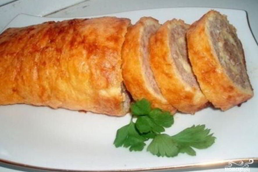 Рецепт рулет из фарша
